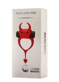 Красное эрекционное кольцо в форме дьяволенка DEVOL COCKRING - Adrien Lastic - в Кисловодске купить с доставкой
