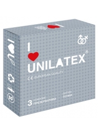 Презервативы с точками Unilatex Dotted - 3 шт. - Unilatex - купить с доставкой в Кисловодске