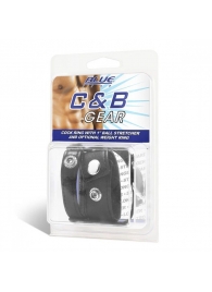 Утяжка для мошонки и пениса Cock Ring With 1  Ball Stretcher And Optional Weight Ring - BlueLine - купить с доставкой в Кисловодске