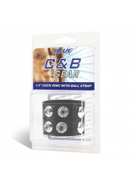 Ремень на член и мошонку 1.5  Cock Ring With Ball Strap - BlueLine - купить с доставкой в Кисловодске