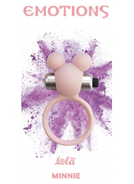 Розовое эрекционное виброколечко Emotions Minnie Light pink - Lola Games - в Кисловодске купить с доставкой