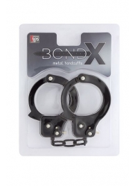 Чёрные наручники из листового металла BONDX METAL CUFFS BLACK - Dream Toys - купить с доставкой в Кисловодске