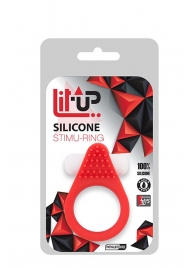 Красное эрекционное кольцо LIT-UP SILICONE STIMU RING 1 RED - Dream Toys - в Кисловодске купить с доставкой