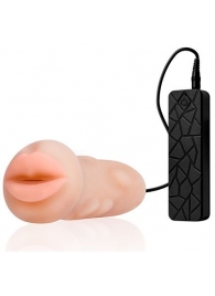 Мастурбатор-ротик с вибрацией REALSTUFF VIBRATING MASTURBATOR MOUTH - Dream Toys - в Кисловодске купить с доставкой