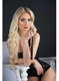 Чёрная мини-плеть из резины Rubber Mini Whip - 22 см. - Blush Novelties - купить с доставкой в Кисловодске