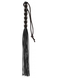 Чёрная мини-плеть из резины Rubber Mini Whip - 22 см. - Blush Novelties - купить с доставкой в Кисловодске