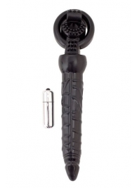Черная вибронасадка с анальным стимулятором - ToyFa - в Кисловодске купить с доставкой