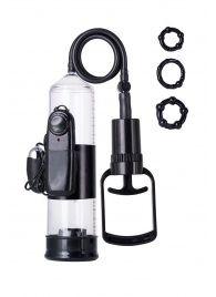 Вакуумная помпа A-toys с вибропулей и эрекционными кольцами - A-toys - в Кисловодске купить с доставкой