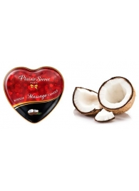 Массажная свеча с ароматом кокоса Bougie Massage Candle - 35 мл. - Plaisir Secret - купить с доставкой в Кисловодске