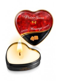 Массажная свеча с ароматом карамели Bougie Massage Candle - 35 мл. - Plaisir Secret - купить с доставкой в Кисловодске