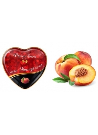 Массажная свеча с ароматом персика Bougie Massage Candle - 35 мл. - Plaisir Secret - купить с доставкой в Кисловодске