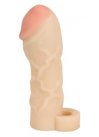 Закрытая удлиняющая насадка на пенис с подхватом мошонки T B Extension - Orion - в Кисловодске купить с доставкой