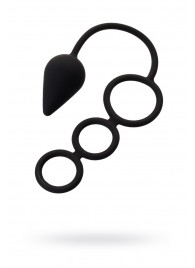 Тройное эрекционное кольцо с анальным хвостом Drop M-size - Erotist Adult Toys - в Кисловодске купить с доставкой