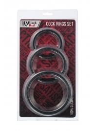 Набор из 3 чёрных эрекционных колец - ToyFa - в Кисловодске купить с доставкой