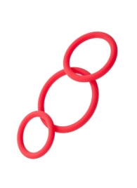Набор из 3 красных эрекционных колец различного диаметра - ToyFa - в Кисловодске купить с доставкой