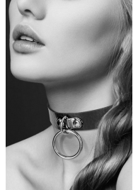 Узенький ошейник из полиуретана с кольцом - Bijoux Pour Toi - купить с доставкой в Кисловодске