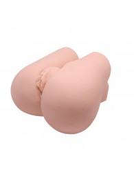 Реалистичный мастурбатор с вибрацией и двумя тоннелями - вагиной и анусом - Baile - в Кисловодске купить с доставкой