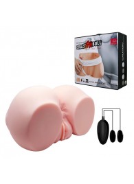 Телесный мастурбатор с двумя любовными тоннелями и вибрацией - Baile - в Кисловодске купить с доставкой
