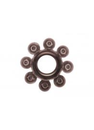 Чёрное эрекционное кольцо Rings Bubbles - Lola Games - в Кисловодске купить с доставкой