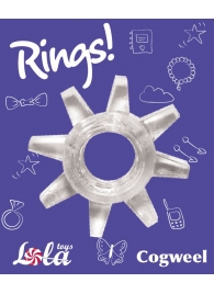 Прозрачное эрекционное кольцо Rings Cogweel - Lola Games - в Кисловодске купить с доставкой