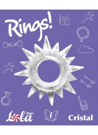 Прозрачное эрекционное кольцо Rings Cristal - Lola Games - в Кисловодске купить с доставкой