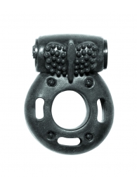 Черное эрекционное кольцо с вибрацией Rings Axle-pin - Lola Games - в Кисловодске купить с доставкой