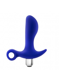 Синий стимулятор простаты с ручкой-кольцом Performance Prostimulator 02 - Blush Novelties - в Кисловодске купить с доставкой