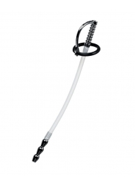 Силиконовый уретральный плаг со сменными фиксирующими кольцами Metal - ToyFa - купить с доставкой в Кисловодске