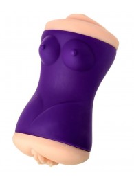 Двухсторонний мастурбатор JOS YARA в фиолетовой колбе - JOS - в Кисловодске купить с доставкой