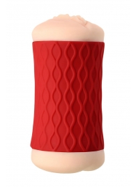 Двухсторонний мастурбатор JOS  NADIN в красном цилиндре - JOS - в Кисловодске купить с доставкой