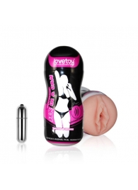 Мастурбатор-вагина Sex In A Can Vibra Vagina Tunnel - Lovetoy - в Кисловодске купить с доставкой