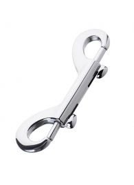 Серебристый двухсторонний карабин TOYFA Metal - ToyFa - купить с доставкой в Кисловодске