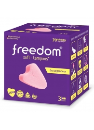 Женские гигиенические тампоны без веревочки FREEDOM mini - 3 шт. - Freedom - купить с доставкой в Кисловодске