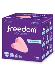 Женские гигиенические тампоны без веревочки FREEDOM normal - 3 шт. - Freedom - купить с доставкой в Кисловодске