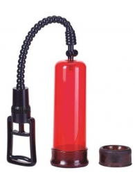 Вакуумная помпа с двумя сменными насадками NEW STAY HARD PUMP CLEAR RED - Seven Creations - в Кисловодске купить с доставкой