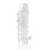 Закрытая прозрачная рельефная насадка Crystal sleeve - 13 см. - Erowoman-Eroman - в Кисловодске купить с доставкой