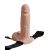 Телесный перезаряжаемый вибрострапон 7  Hollow Rechargeable Strap-on with Balls - 20,3 см. - Pipedream - купить с доставкой в Кисловодске