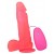 Розовый гелевый вибратор на присоске - 19 см. - LOVETOY (А-Полимер)