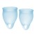 Набор голубых менструальных чаш Feel confident Menstrual Cup - Satisfyer - купить с доставкой в Кисловодске