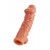 Насадка на фаллос с отверстием для мошонки EXTREME SLEEVE - 17,6 см. - KOKOS - в Кисловодске купить с доставкой