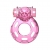 Розовое эрекционное кольцо с вибрацией Pink Bear - Baile - в Кисловодске купить с доставкой