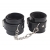 Черные оковы на ноги Obey Me Leather Ankle Cuffs - Chisa - купить с доставкой в Кисловодске
