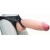Телесный реалистичный фаллоимитатор на черных трусиках Real Big Strap-On - 34,5 см. - LOVETOY (А-Полимер) - купить с доставкой в Кисловодске