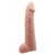 Телесная реалистичная насадка-удлинитель на пенис - 21 см. - Baile - в Кисловодске купить с доставкой