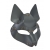 Серая маска Wolf с клепками - Sitabella - купить с доставкой в Кисловодске