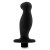 Черный анальный вибромассажёр Silicone Vibrating Prostate Massager 02 - 10,8 см. - Blush Novelties - в Кисловодске купить с доставкой
