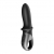 Черный анальный вибратор Hot Passion с функцией нагрева - Satisfyer - в Кисловодске купить с доставкой