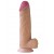 Телесный реалистичный фаллоимитатор-гигант на присоске - 27 см. - LOVETOY (А-Полимер)