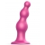 Розовая насадка Strap-On-Me Dildo Plug Beads size L - Strap-on-me - купить с доставкой в Кисловодске
