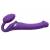 Фиолетовый безремневой вибрострапон Vibrating Bendable Strap-On - size L - Strap-on-me - купить с доставкой в Кисловодске